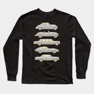 Grey Classic Cars Long Sleeve T-Shirt